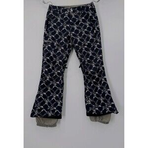 Burton Snow Board Ski Pants Ditsy Mini Flower Multicolor DryRide Adjust Women S